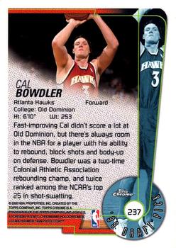 1999-00 Topps Chrome #237 Cal Bowdler Back