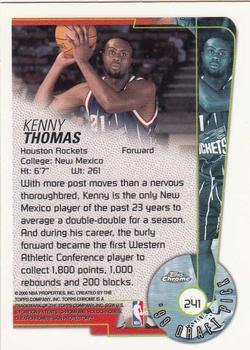 1999-00 Topps Chrome #241 Kenny Thomas Back