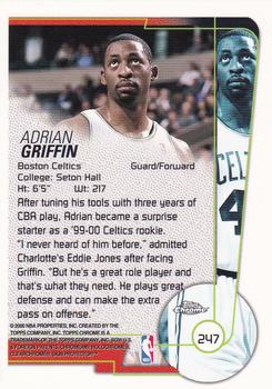 1999-00 Topps Chrome #247 Adrian Griffin Back