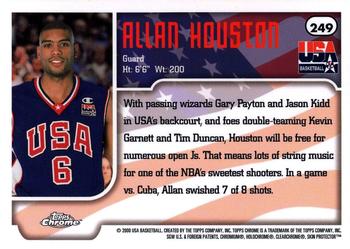 1999-00 Topps Chrome #249 Allan Houston Back