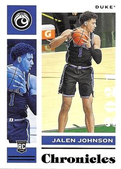 2021 Panini Chronicles Draft Picks - Black #13 Jalen Johnson Front