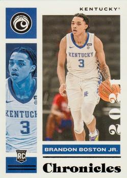 2021 Panini Chronicles Draft Picks - Black #25 Brandon Boston Jr. Front