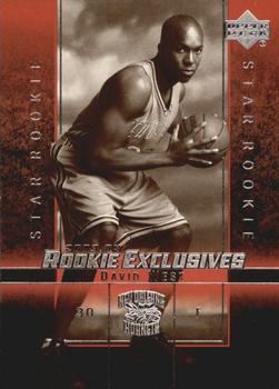 2003-04 Upper Deck Rookie Exclusives - Variation #14 David West Front