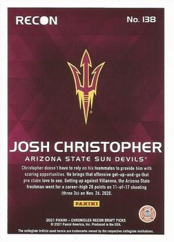 2021 Panini Chronicles Draft Picks - Bronze #138 Josh Christopher Back