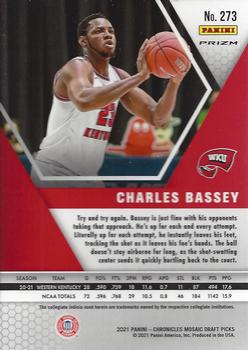 2021 Panini Chronicles Draft Picks - Bronze #273 Charles Bassey Back