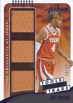 2021 Panini Chronicles Draft Picks - Absolute Tools of the Trade Blue #ATT-GB Greg Brown III Front