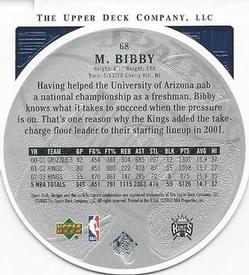 2003-04 Upper Deck Standing O - Die Cuts/Embossed #68 Mike Bibby Back