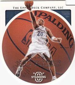 2003-04 Upper Deck Standing O - Die Cuts/Embossed #84 Larry Hughes Front