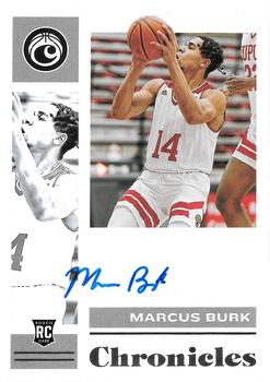2021 Panini Chronicles Draft Picks - Chronicles Rookie Signatures #CR-MBU Marcus Burk Front