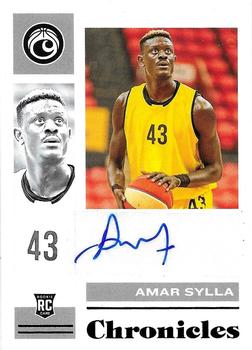2021 Panini Chronicles Draft Picks - Chronicles Rookie Signatures Black #CR-ASY Amar Sylla Front