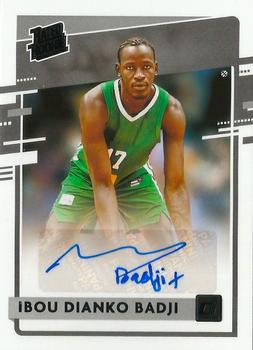 2021 Panini Chronicles Draft Picks - Donruss Rated Rookie Autographs Black #RR-IDB Ibou Dianko Badji Front