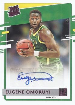 2021 Panini Chronicles Draft Picks - Donruss Rated Rookie Autographs Pink #RR-EUO Eugene Omoruyi Front