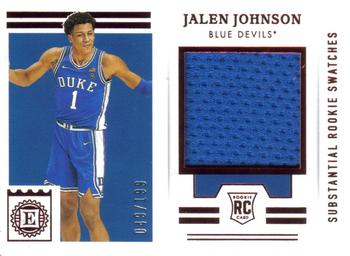 2021 Panini Chronicles Draft Picks - Encased Substantial Rookie Swatches Red #ESS-JJ Jalen Johnson Front