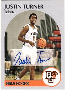 2021 Panini Chronicles Draft Picks - Hoops Retro Autographs #HR-JTU Justin Turner Front