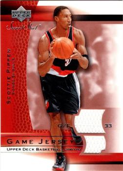 2003-04 Upper Deck Sweet Shot - Game Jersey #SP-J Scottie Pippen Front
