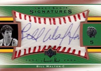2003-04 Upper Deck Sweet Shot - Sweet Spot Signatures #BW-A Bill Walton Front