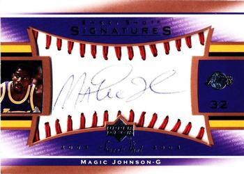 2003-04 Upper Deck Sweet Shot - Sweet Spot Signatures #MA-A Magic Johnson Front