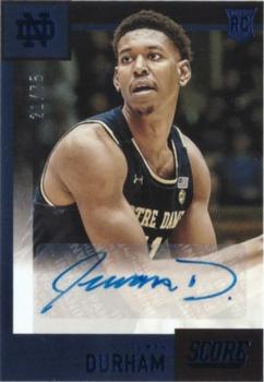 2021 Panini Chronicles Draft Picks - Origins Rookie Autographs Blue #OR-JDU Juwan Durham Front