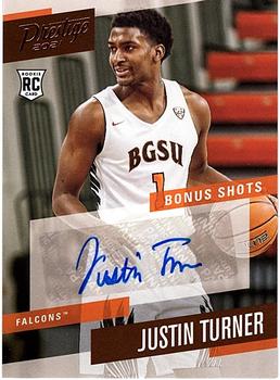2021 Panini Chronicles Draft Picks - Prestige Bonus Shots Signatures Bronze #PBJTU Justin Turner Front