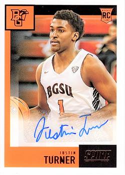 2021 Panini Chronicles Draft Picks - Score Rookie Autographs Orange #SR-JTU Justin Turner Front