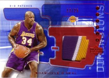 2003-04 Upper Deck Triple Dimensions - 3-D Patches #3DPJ9 Shaquille O'Neal Front