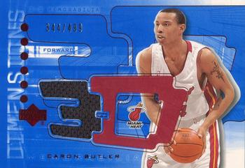 2003-04 Upper Deck Triple Dimensions - 3-D Shooting Shirts #3DS31 Caron Butler Front