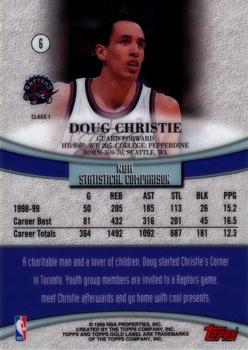 1999-00 Topps Gold Label #6 Doug Christie Back
