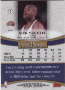 1999-00 Topps Gold Label #8 Nick Van Exel Back