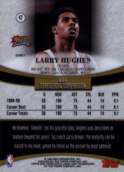 1999-00 Topps Gold Label #47 Larry Hughes Back