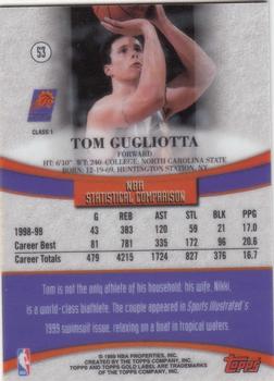 1999-00 Topps Gold Label #53 Tom Gugliotta Back