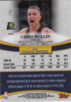 1999-00 Topps Gold Label #57 Chris Mullin Back