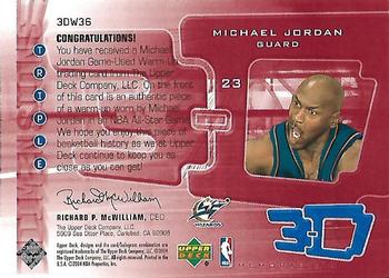 2003-04 Upper Deck Triple Dimensions - 3-D Warmups #3DW36 Michael Jordan Back