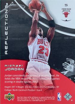 2003-04 Upper Deck Triple Dimensions - Reflections #5 Michael Jordan Back