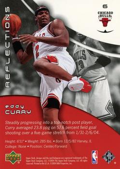 2003-04 Upper Deck Triple Dimensions - Reflections #6 Eddy Curry Back