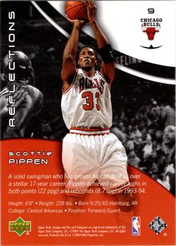 2003-04 Upper Deck Triple Dimensions - Reflections #9 Scottie Pippen Back
