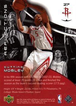 2003-04 Upper Deck Triple Dimensions - Reflections #27 Cuttino Mobley Back