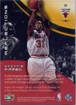 2003-04 Upper Deck Triple Dimensions - Reflections Gold #9 Scottie Pippen Back