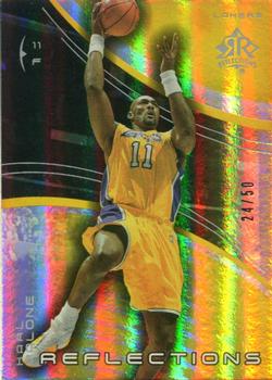 2003-04 Upper Deck Triple Dimensions - Reflections Gold #34 Karl Malone Front