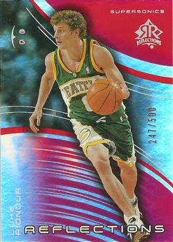 2003-04 Upper Deck Triple Dimensions - Reflections Ruby #80 Luke Ridnour Front