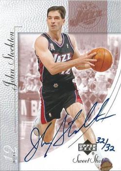 2003-04 Upper Deck Ultimate Collection - Autographed Buybacks #86 John Stockton Front