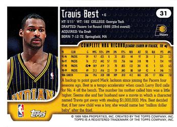 1999-00 Topps Tipoff #31 Travis Best Back