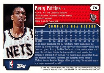 1999-00 Topps Tipoff #76 Kerry Kittles Back