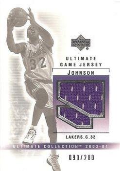 2003-04 Upper Deck Ultimate Collection - Jerseys #MA-J Magic Johnson Front