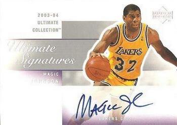 2003-04 Upper Deck Ultimate Collection - Signatures #MA-A Magic Johnson Front