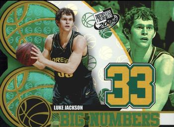 2004 Press Pass - Big Numbers #BN 2 Luke Jackson Front