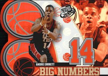 2004 Press Pass - Big Numbers #BN 14 Andre Emmett Front