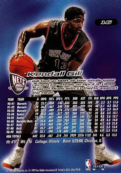 1999-00 Ultra #16 Kendall Gill Back