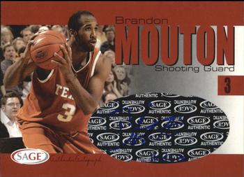 2004 SAGE - Autographs #A22 Brandon Mouton Front