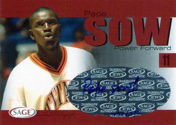 2004 SAGE - Autographs #A30 Pape Sow Front