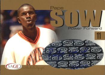 2004 SAGE - Autographs Gold #A30 Pape Sow Front